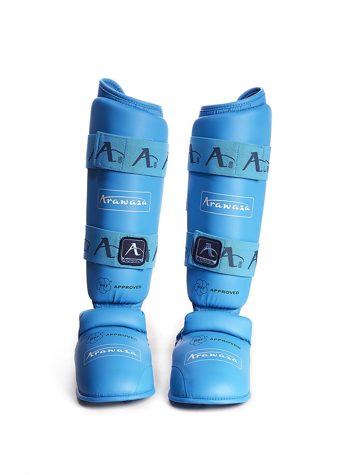 Защита Голень-Стопа Arawaza Shin / Instep WKF 2020 синие
